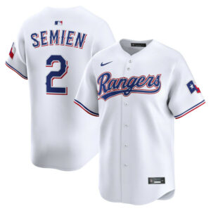Men's Texas Rangers Marcus Semien Nike White Home Limited Player Jersey