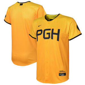 Youth Pittsburgh Pirates Nike Gold City Connect Replica Jersey