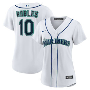 Women's Seattle Mariners Victor Robles Nike White Home Replica Jersey