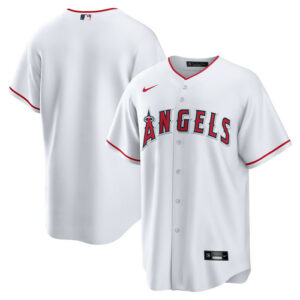 Men's Los Angeles Angels Nike White Home Blank Replica Jersey