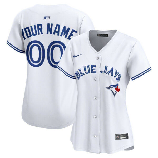 Women's Toronto Blue Jays Nike White Home Limited Custom Jersey