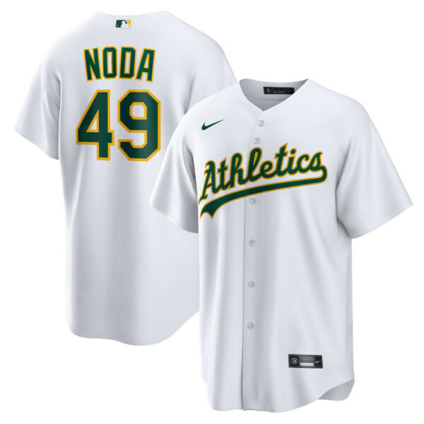 Men's Athletics Ryan Noda Nike White Home Replica Jersey