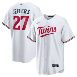 Men's Minnesota Twins Ryan Jeffers Nike White Home Replica Player Jersey