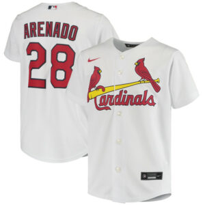 Youth St. Louis Cardinals Nolan Arenado Nike White Home Replica Player Jersey