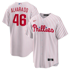Men's Philadelphia Phillies Jose Alvarado Nike White Home Replica Player Jersey