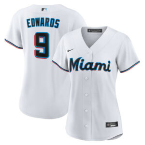 Women's Miami Marlins Xavier Edwards Nike White Home Replica Jersey