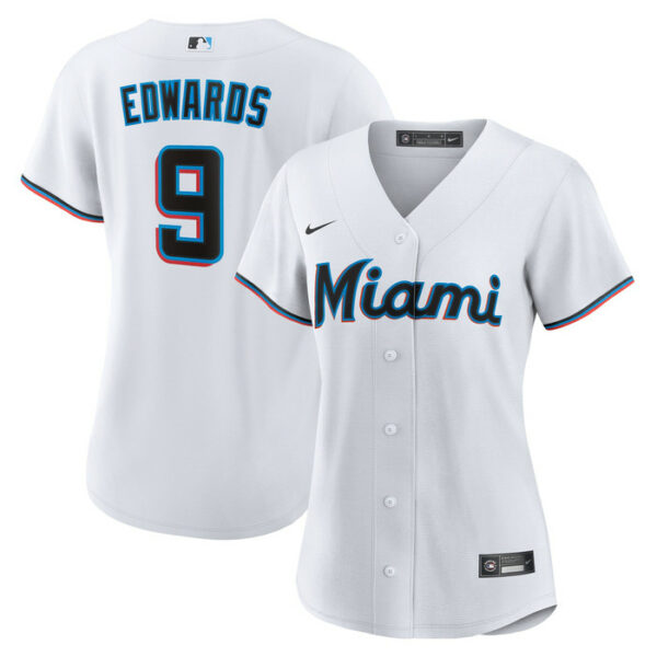 Women's Miami Marlins Xavier Edwards Nike White Home Replica Jersey