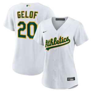 Women's Athletics Zack Gelof Nike White Home Replica Player Jersey
