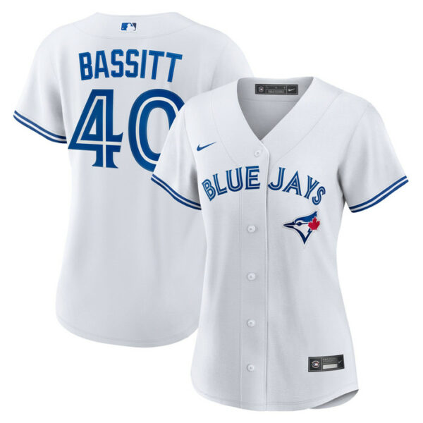 Women's Toronto Blue Jays Chris Bassitt Nike White Home Replica Jersey