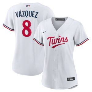 Women's Minnesota Twins Christian Vazquez Nike White Home Replica Jersey