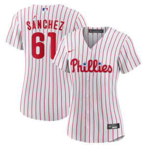 Women's Philadelphia Phillies Cristopher Sanchez Nike White Home Replica Jersey