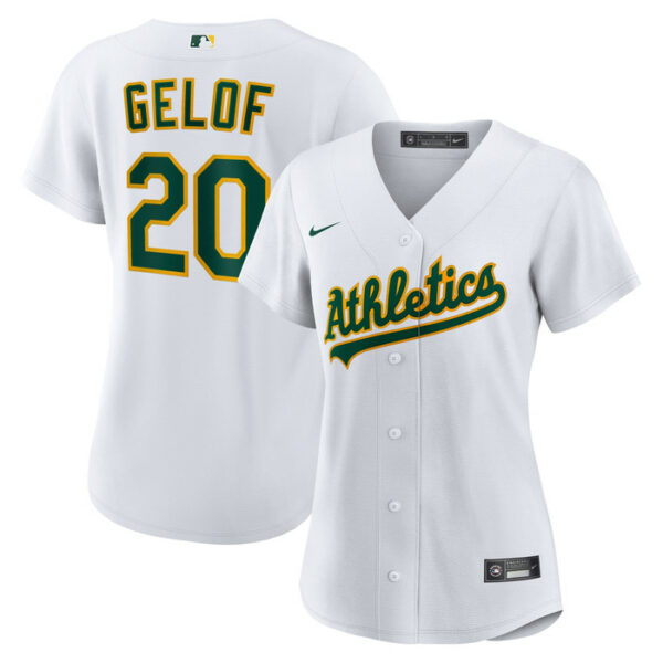Women's Athletics Zack Gelof Nike White Home Replica Jersey