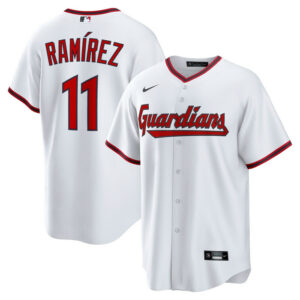Men's Cleveland Guardians Jose Ramirez Nike White Replica 2.0 Home Jersey