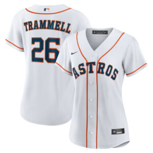 Women's Houston Astros Taylor Trammell Nike White Home Replica Jersey