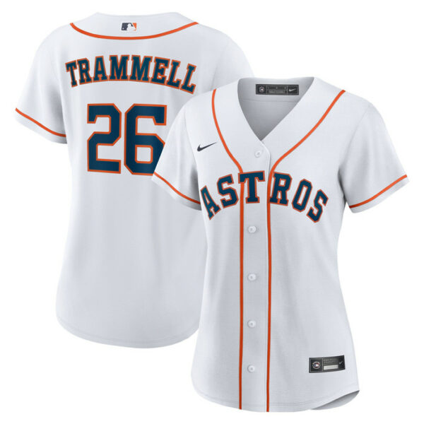 Women's Houston Astros Taylor Trammell Nike White Home Replica Jersey