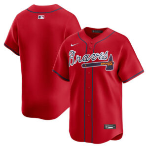 Men's Atlanta Braves Nike Red Alternate Limited Jersey