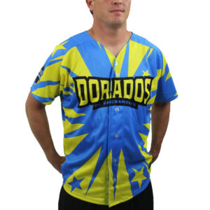 Men's Sacramento River Cats Blue/Yellow Copa Replica Jersey