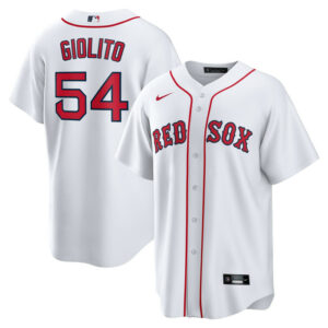 Men's Boston Red Sox Lucas Giolito Nike White Home Replica Jersey