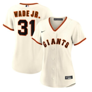 Women's San Francisco Giants LaMonte Wade Jr. Nike Cream Home Replica Jersey