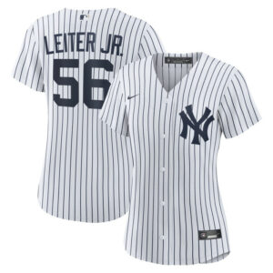 Women's New York Yankees Mark Leiter Jr. Nike White Home Replica Jersey