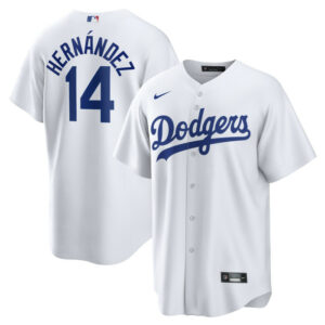 Men's Los Angeles Dodgers Enrique Hernandez Nike White Home Replica Player Name Jersey