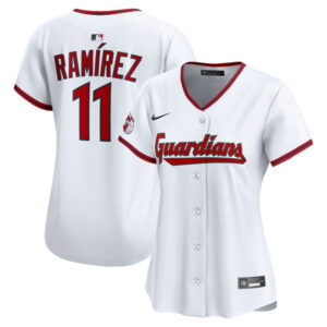 Women's Cleveland Guardians Jose Ramirez Nike White Home Limited Player Jersey