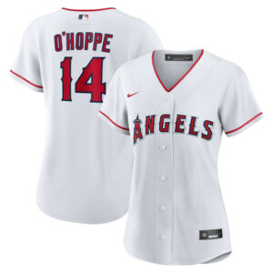Women's Los Angeles Angels Logan O'Hoppe Nike White Home Replica Jersey