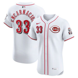 Men's Cincinnati Reds Christian Encarnacion-Strand Nike White Home Elite Jersey