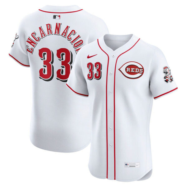 Men's Cincinnati Reds Christian Encarnacion-Strand Nike White Home Elite Jersey