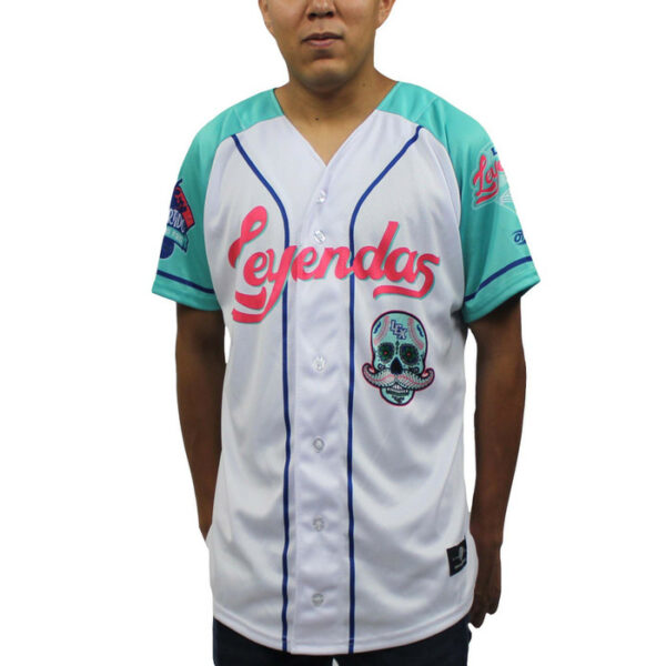 Men's Lexington Legends White/Teal Copa Replica Jersey