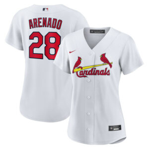 Women's St. Louis Cardinals Nolan Arenado Nike White Home Replica Jersey