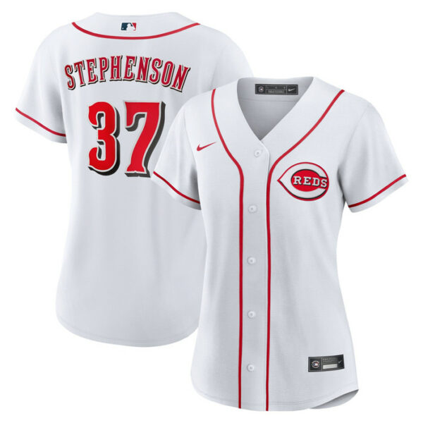 Women's Cincinnati Reds Tyler Stephenson Nike White Home Replica Jersey
