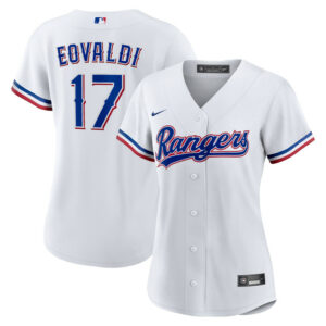 Women's Texas Rangers Nathan Eovaldi Nike White Home Replica Jersey