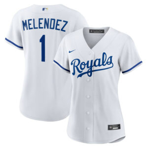 Women's Kansas City Royals MJ Melendez Nike White Home Replica Jersey