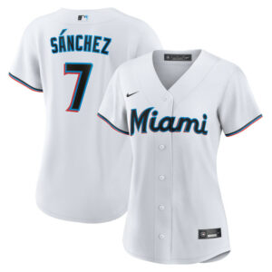 Women's Miami Marlins Jesï¿½s Sanchez Nike White Home Replica Jersey