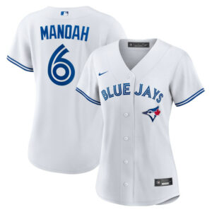 Women's Toronto Blue Jays Alek Manoah Nike White Home Replica Jersey