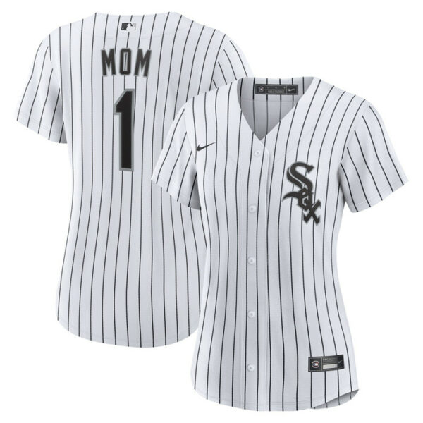 Women's Chicago White Sox Nike White #1 Mom Home Replica Jersey