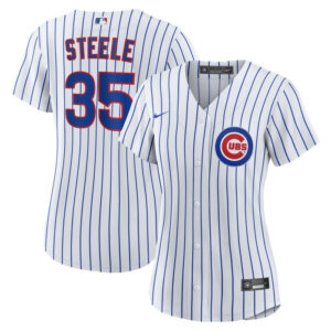 Women's Chicago Cubs Justin Steele Nike White Home Replica Jersey