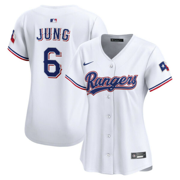 Women's Texas Rangers Josh Jung Nike White Home Limited Player Jersey
