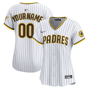 Women's San Diego Padres Nike White Home Limited Custom Jersey