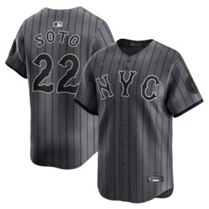Men's New York Mets Juan Soto Nike Gray City Connect Limited Player Jersey