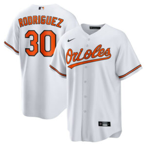 Men's Baltimore Orioles Grayson Rodriguez Nike White Home Replica Jersey