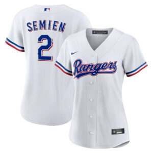 Women's Texas Rangers Marcus Semien Nike White Home Replica Player Jersey