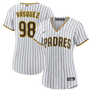 Women's San Diego Padres Randy Vasquez Nike White Home Replica Jersey