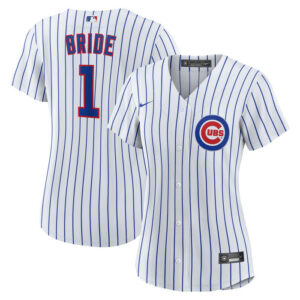 Women's Chicago Cubs Nike White #1 Bride Home Replica Jersey