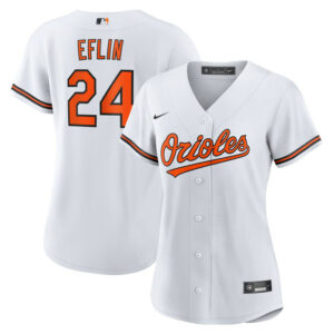 Women's Baltimore Orioles Zach Eflin Nike White Home Replica Jersey