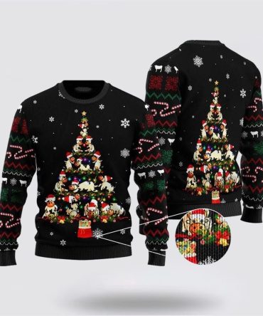 Farmers Sweater, Cute Cow Merry Christmas Ugly Christmas Sweater, Christmas Crewneck Sweater, Winter Farm Fashion