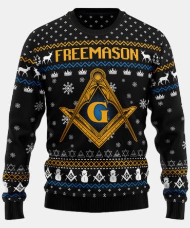 Freemason Ugly Sweater - Christmas sweater gift