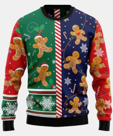 Gingerbread Christmas Cookie Ugly Sweater - Christmas sweater gift