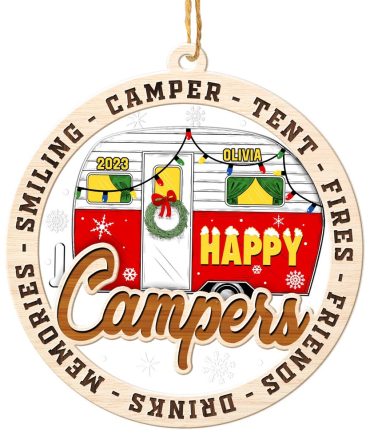 Personalized Camping Christmas Ornament, Sports Christmas Ornament, Christmas Tree Ornaments